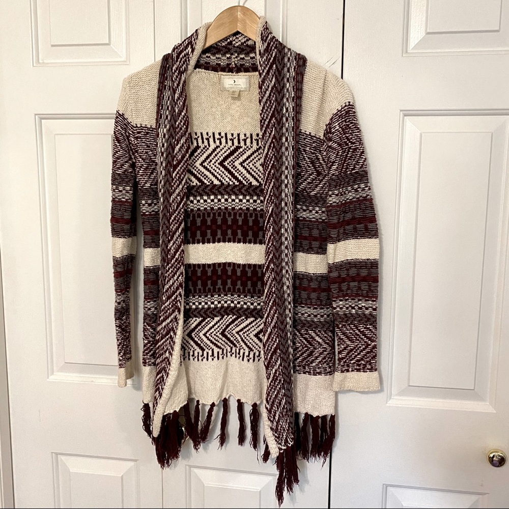 Ruby Moon boho fringe cardigan